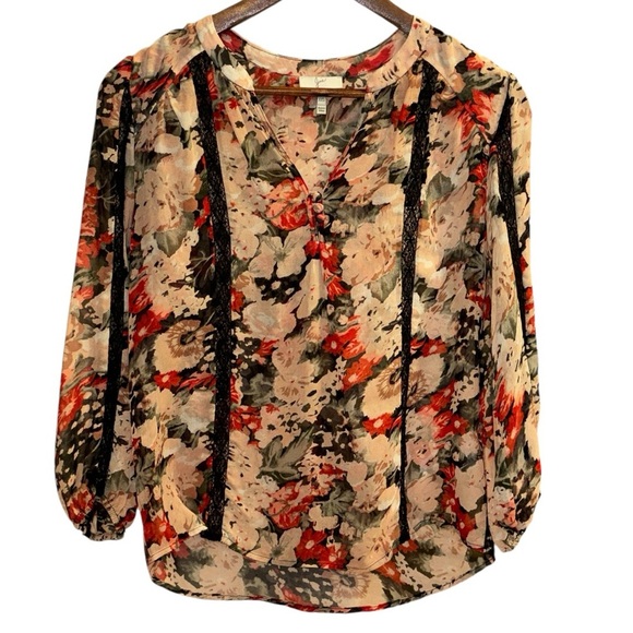 Joie Eber Silk Blouse in Caviar Size XXS - Picture 2 of 8
